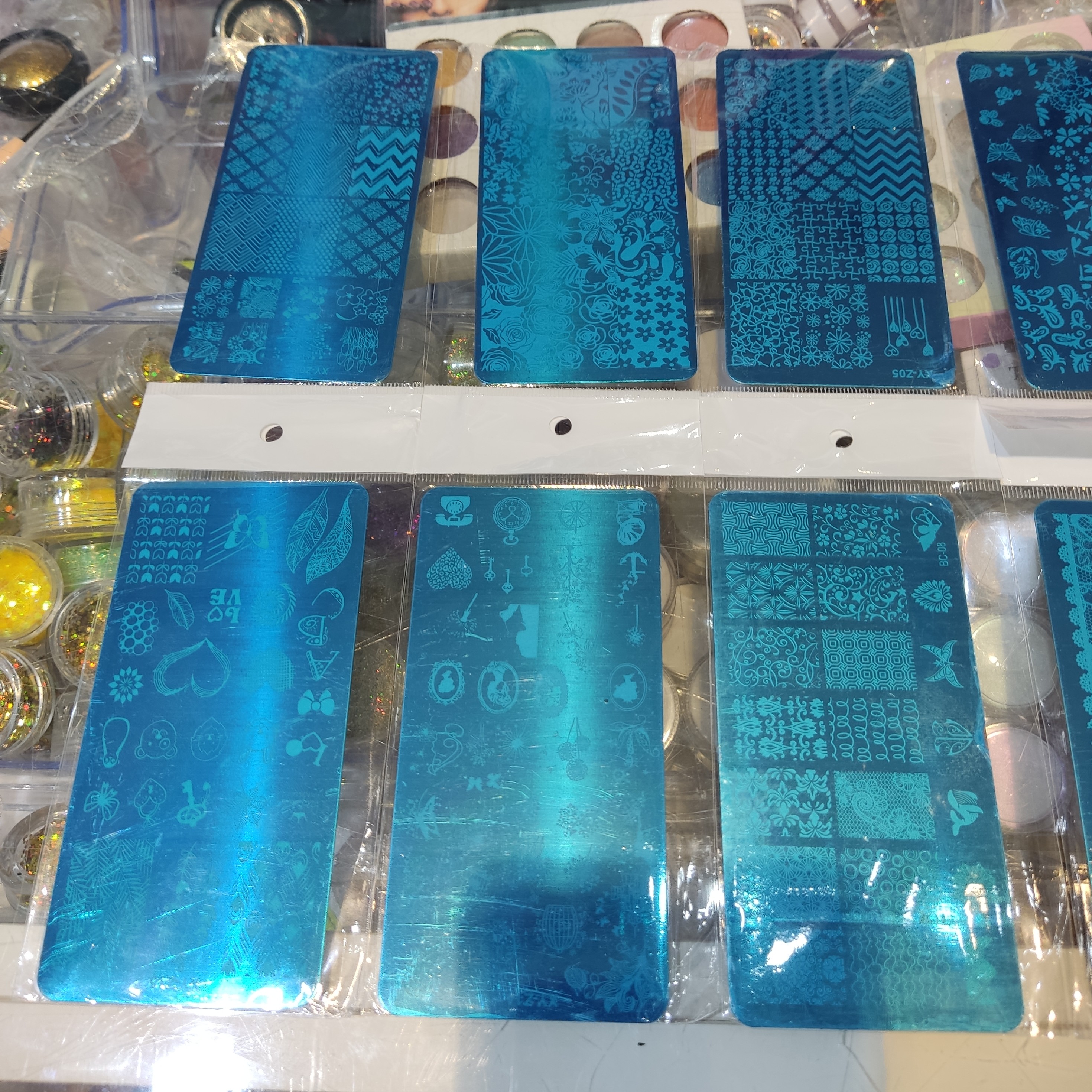 شابلون ناخن فلزی کوچک حرفه ای دونه ای