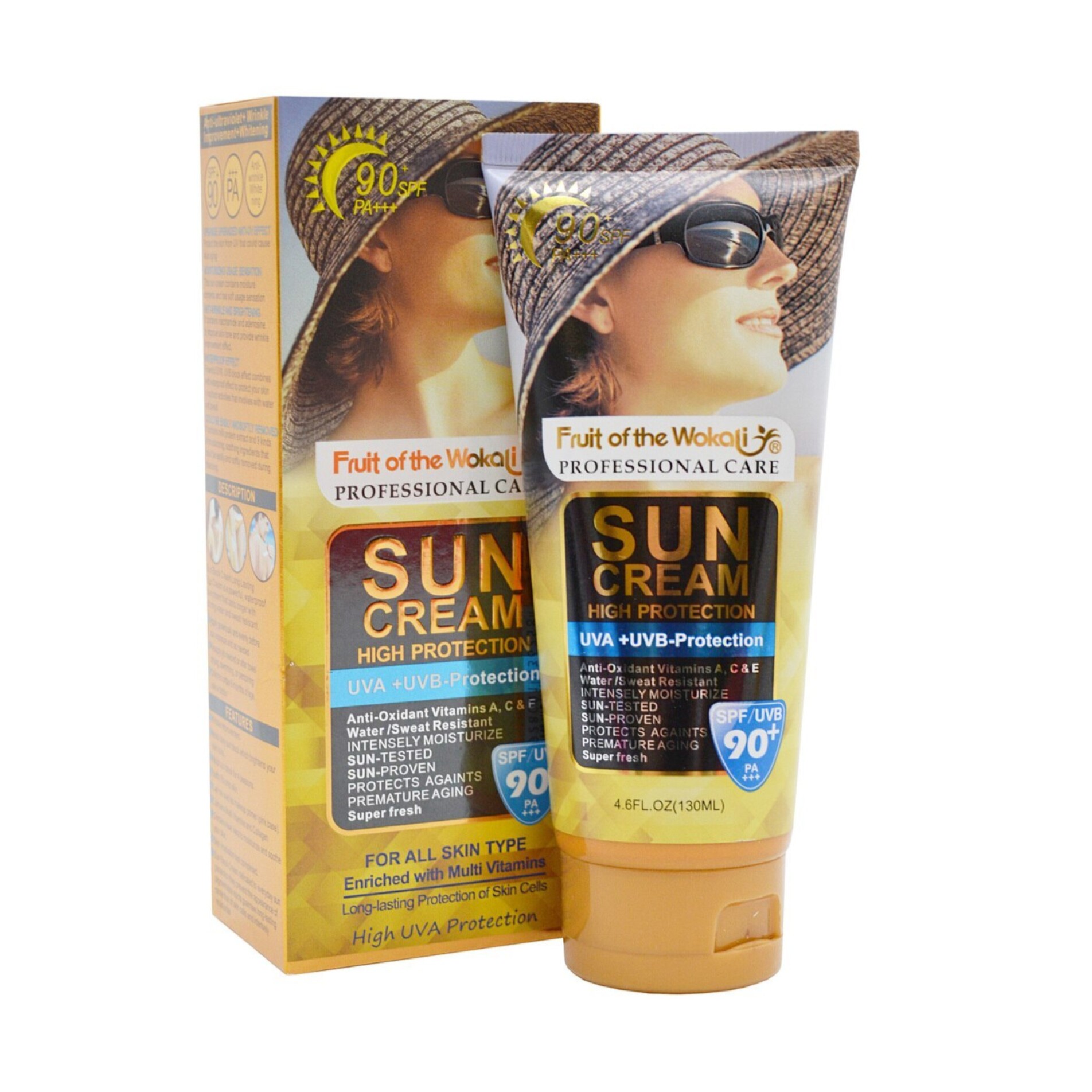 کرم ضد آفتاب بی رنگ وکالی SPF90 - حجم 130 میل
