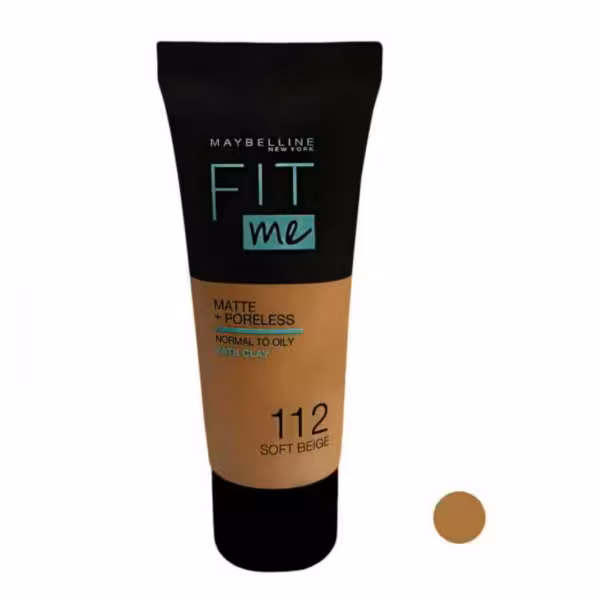 کرم پودر میبلین مدل Fit Me شماره 112