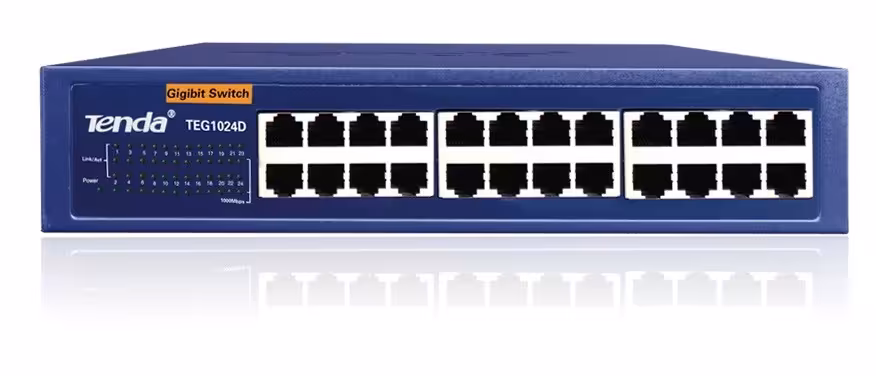 سوئیچ شبکه 24 پورت تندا TEG1024D