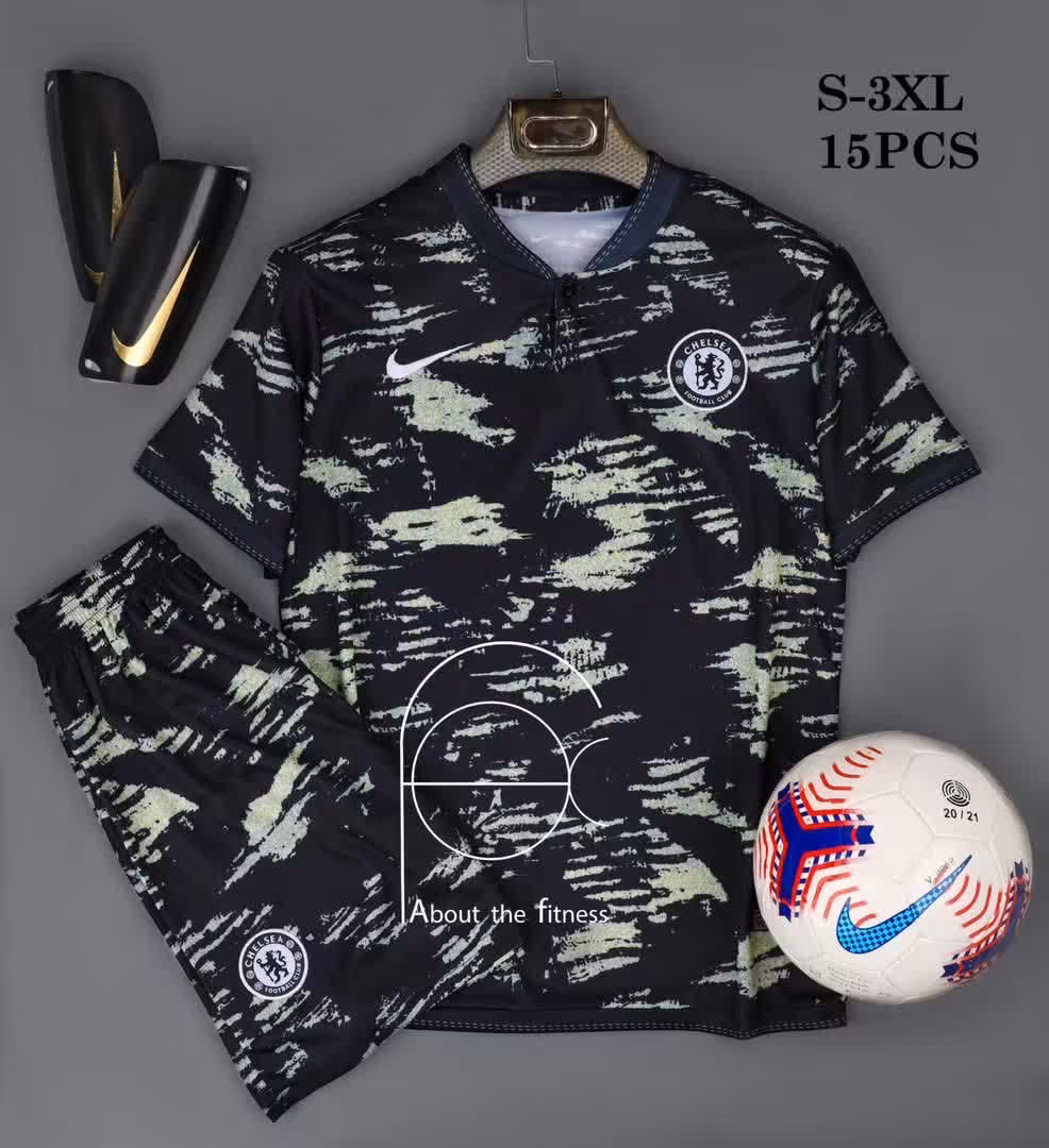کیت چلسی کانسپت مشکی (پیراهن شورت) ورژن هواداری