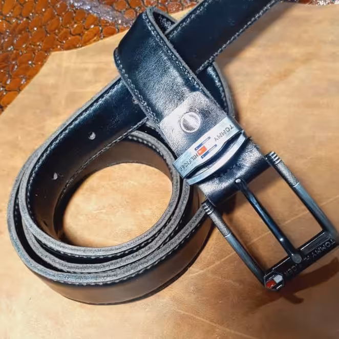 کمر بند چرم  گاوی دست دوز