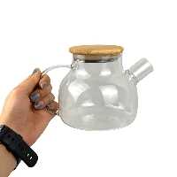 قوری 800 میل درب بامبو