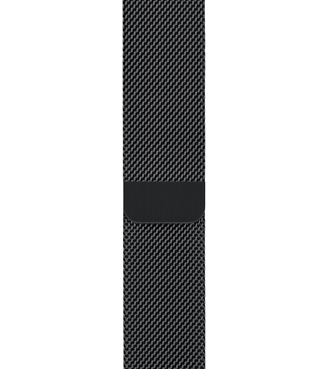 بند ساعت اپل واچ 42 میلی متری سری Milanese Loop رنگ مشکی
