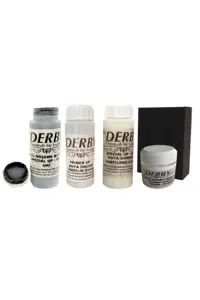 مراقبت کفش خاکستری مردانه و زنانه مجموعه رنگ آمیزی از چرم 100 میل تیره GRAY 2 Derby