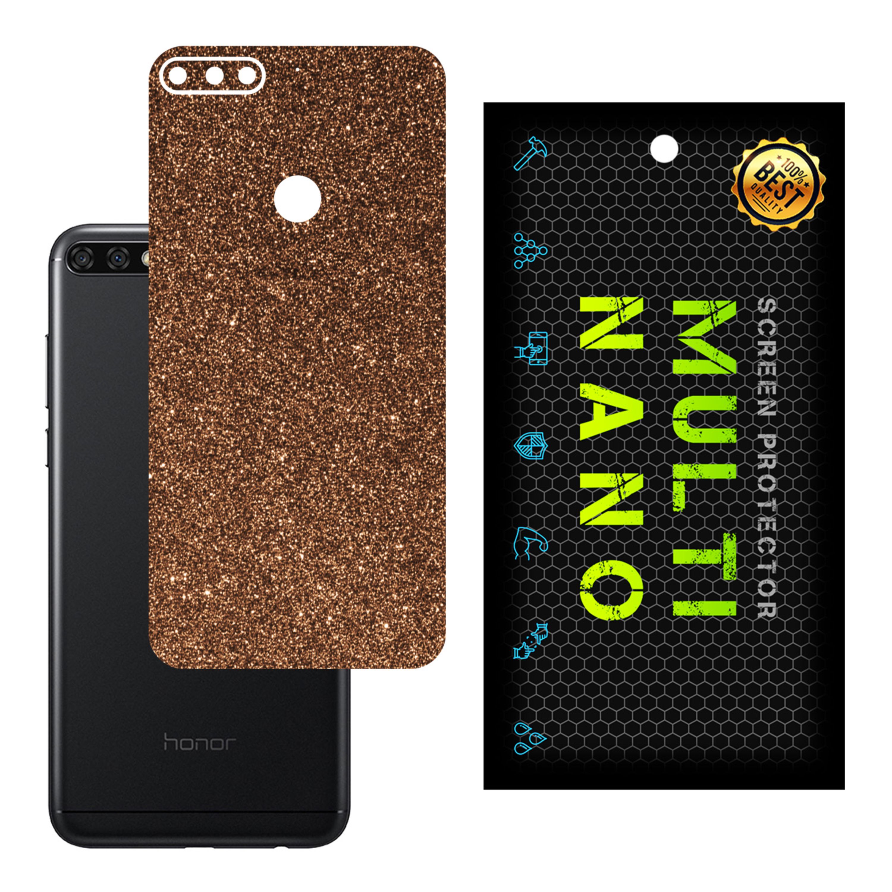 برچسب پوششی MultiNano مدل X-G1F-Bronze برای پشت موبایل هوآوی Honor 7C