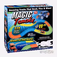 اسباب بازی ریسینگ 220 قطعه شبرنگ سری مجیک ترک پاور جوی

