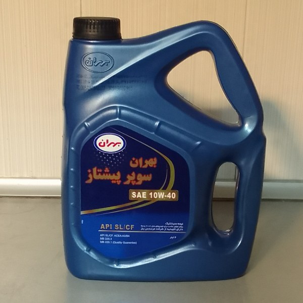 روغن موتور بهران سوپر پیشتاز 10w40 SL نیمه سنتتیک حجم 4 لیتر پلاستیکی
