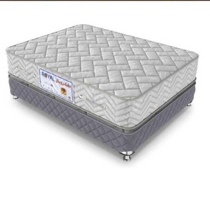 تشک فنری رویال تک نفره سایز 90 در 200 سفیدمناسب تا 80کیلوگرم ضمانت دوساله