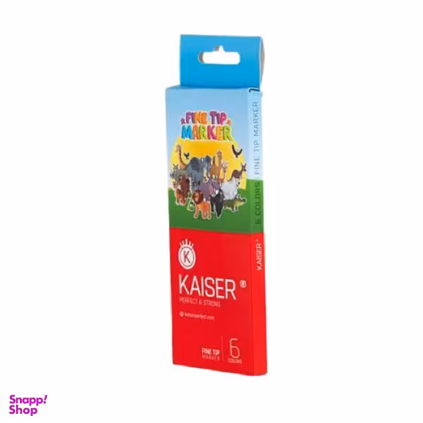 ماژیک رنگ آمیزی 6 رنگ کایزر کد SK811