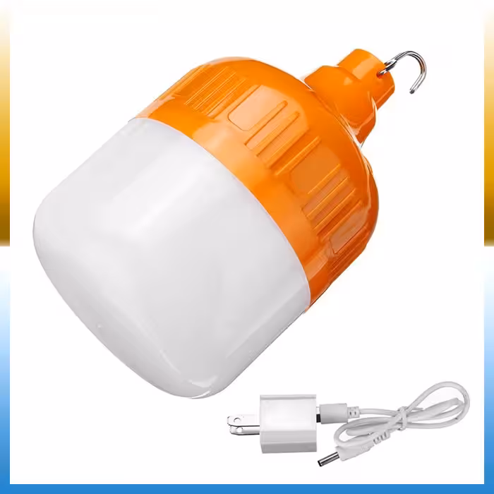 لامپ شارژی 24 وات آویز دار مناسب سفر و کمپینگ یا هنگام خاموشی و رفتن برق