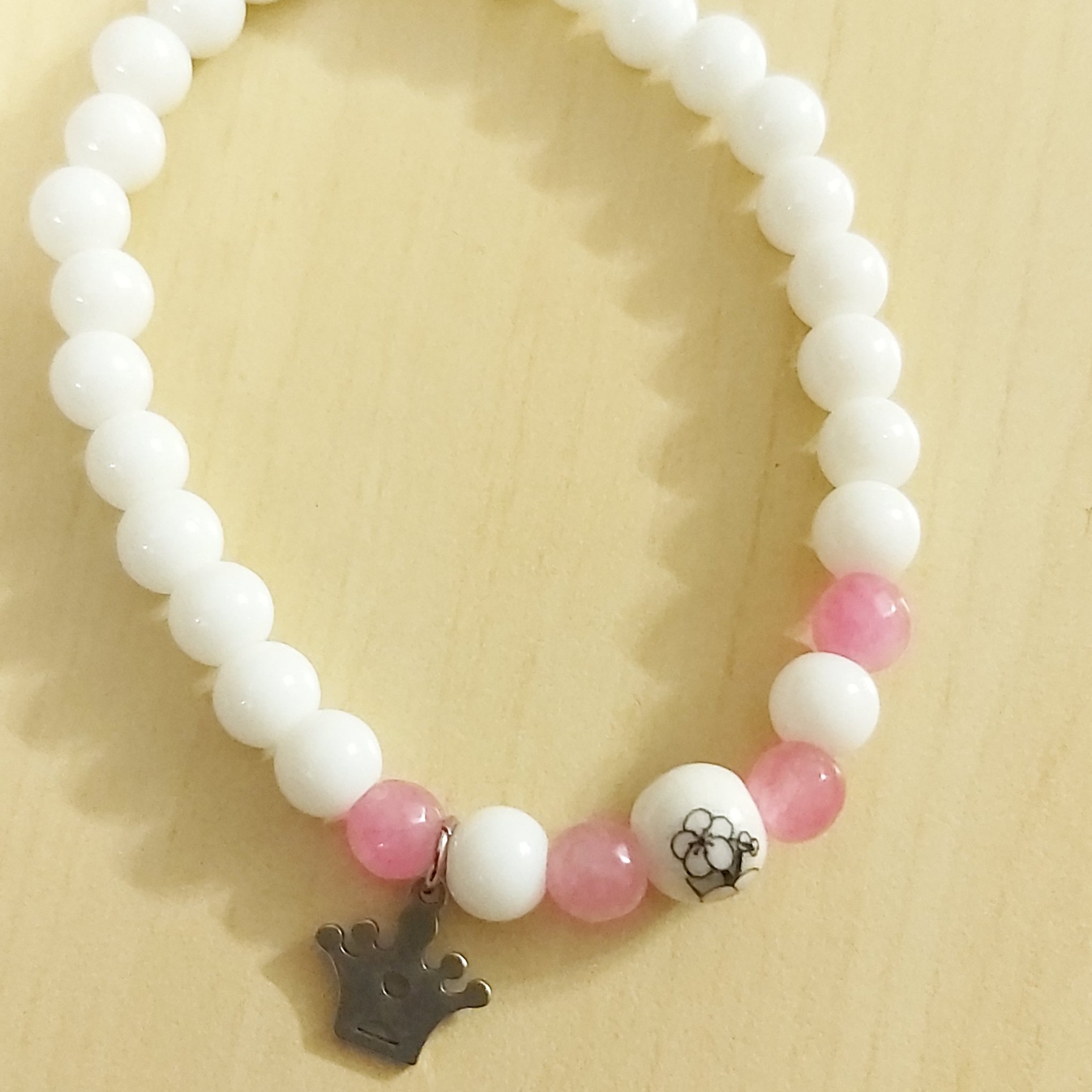 دستبند اونیکس و آویز استیل