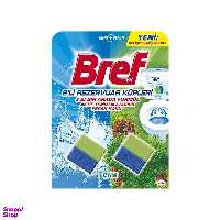 قرص ضدعفونی کننده فلاش تانک برف (Bref) با رایحه درخت کاج 2 عددی