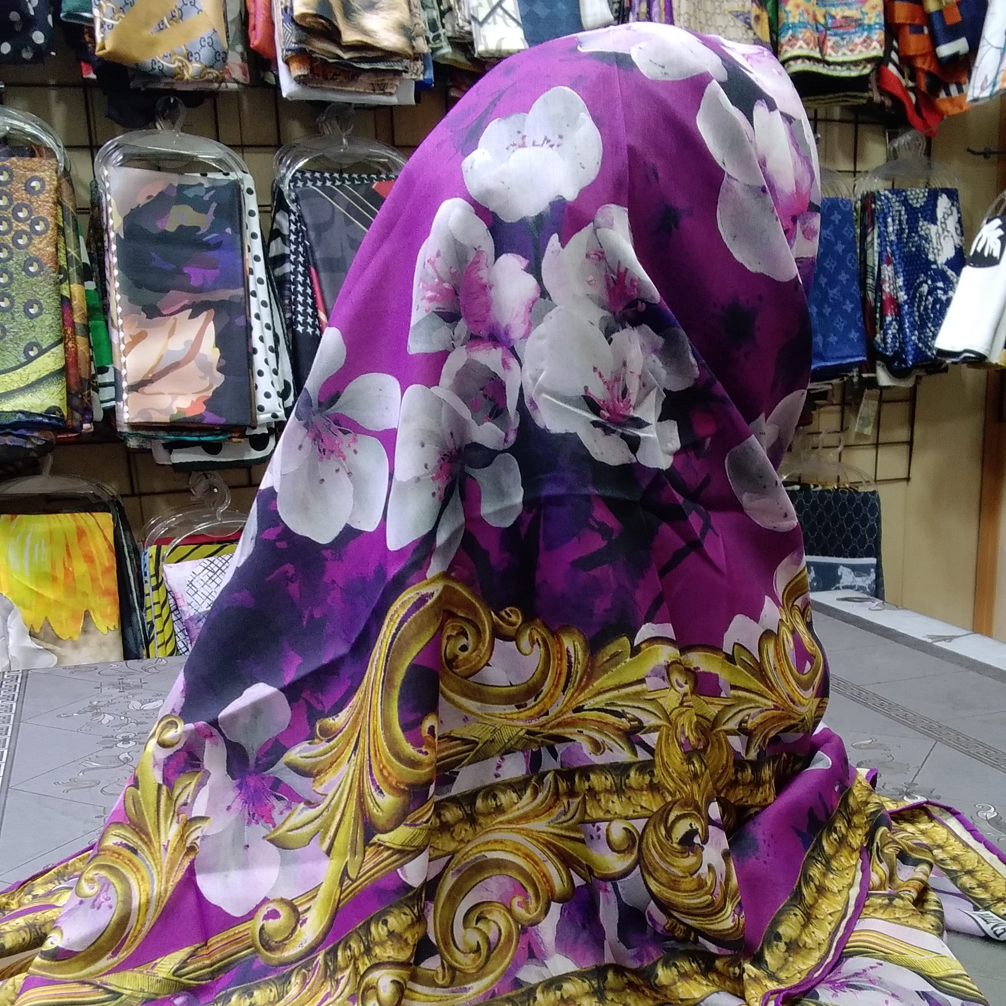 روسری نخی قواره 130