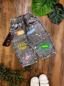 شلوارک جین استیکر