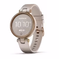 ساعت هوشمند گارمین مدل Lily Rose Gold Bezel with Light Sand Case با بند سیلیکونی