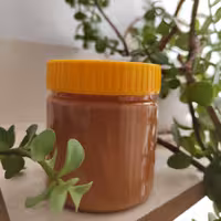 کره بادام زمینی خانگی درجه یک آستانه اشرفیه 300 گرمی