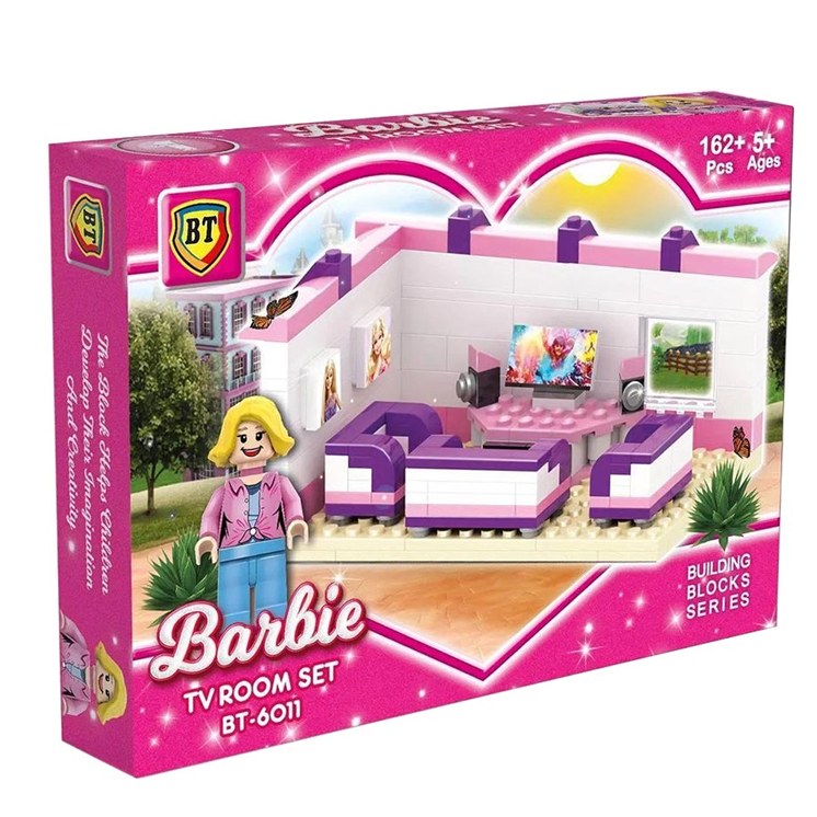 لگو دخترانه باربی و اتاق تلویزیون 162 قطعه bt6011