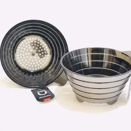 تفاله گیر طرح  استیل بازن نقره ای