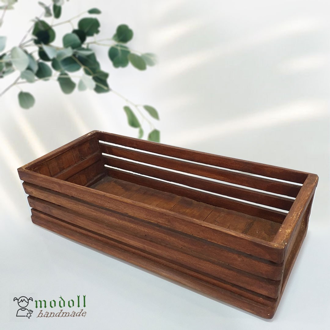 ارگانایزر  کنار گازی و باکس هدیه چوبی تمام نراد دست ساز سایز بزرگ شکلاتی کد 06  