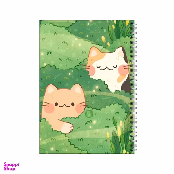دفتر مشق 80 برگ بامبیلیپ طرح گربه ها در دشت کد 8110036