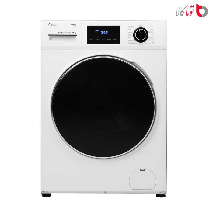 ماشین لباسشویی جی پلاس مدل GWM-K8340W ظرفیت 8 کیلوگرم