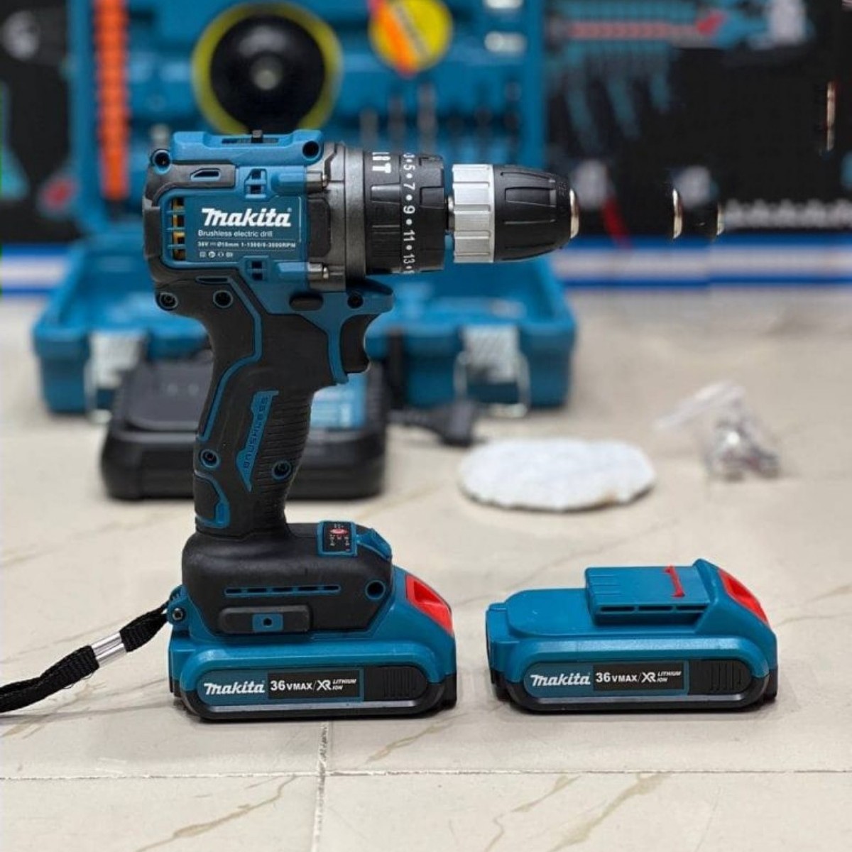 دریل شارژی ماکیتا 36 ولت مدل نیم پک
موتور براشلس
باطری 36 ولت (20 ولت واقعی