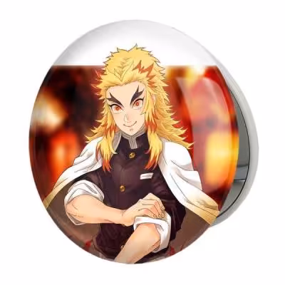 آینه جیبی خندالو طرح کیوجورو رنگوکو انیمه شیطان کش مدل تاشو کد 10098