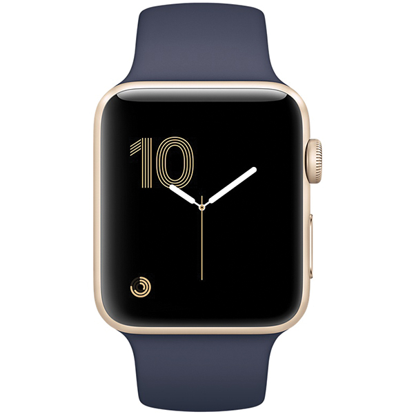سری 2 اسپرت مردانه مدل Gold Aluminum Case with Midnight Blue Sport Band - Hiapple.ir