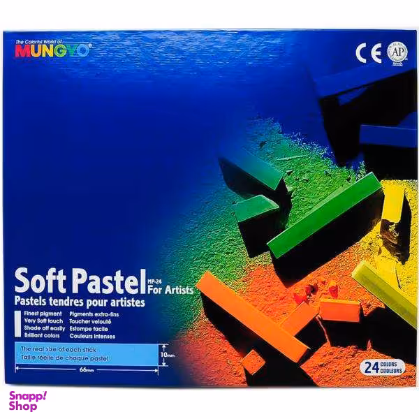 پاستل گچی 24 رنگ مونگیو مدل MP-24