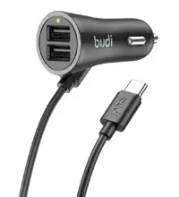شارژر فندکی بودی مدل CC068TB1 توان 17 وات با خروجی USB به همراه کابل USB-C
