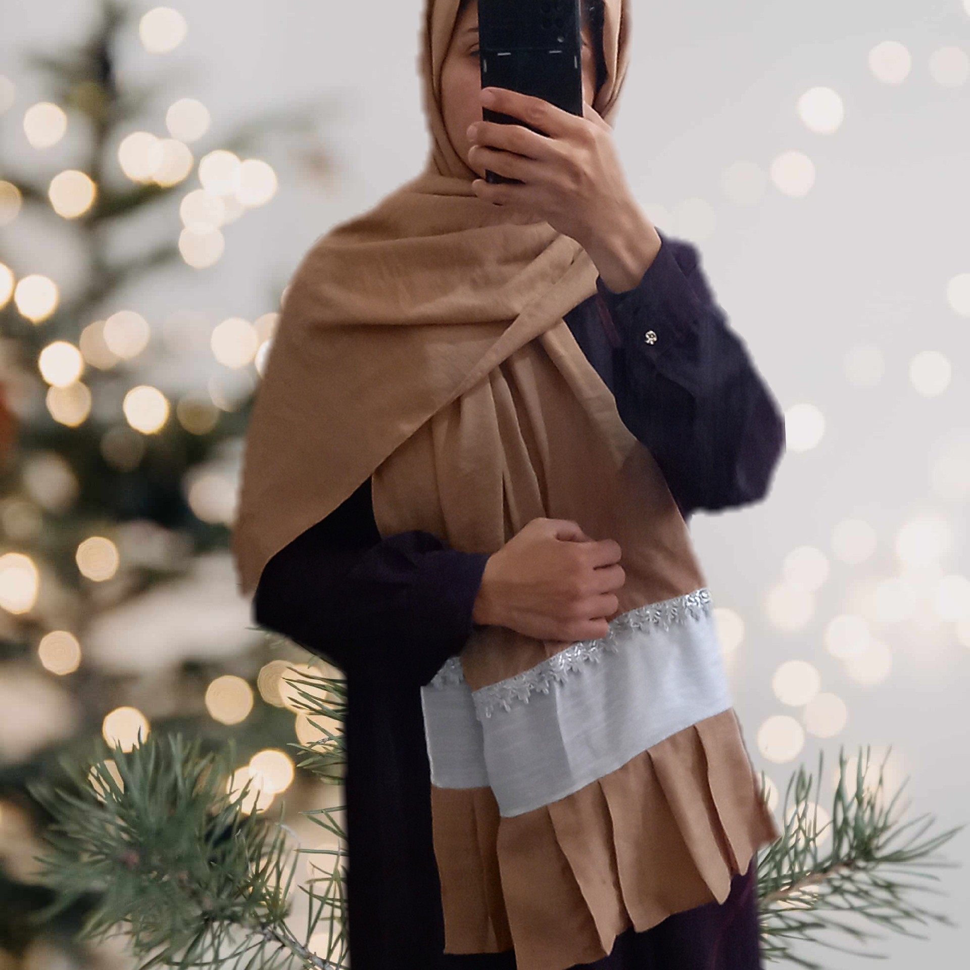 شال دست دوز مجلسی