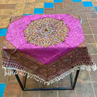 رومیزی قلمکار یک در یک طرح ترنج 