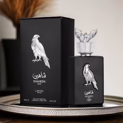 عطر ادکلن زنانه مردانه لطافه پراید شاهین سیلور (نقره ایی) - پخش بو و ماندگاری عالی - هولوگرام 3 بعدی
