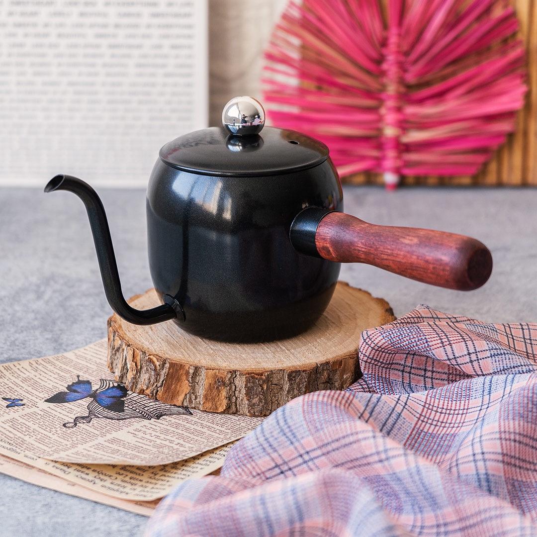 کتل دسته چوبی استیل