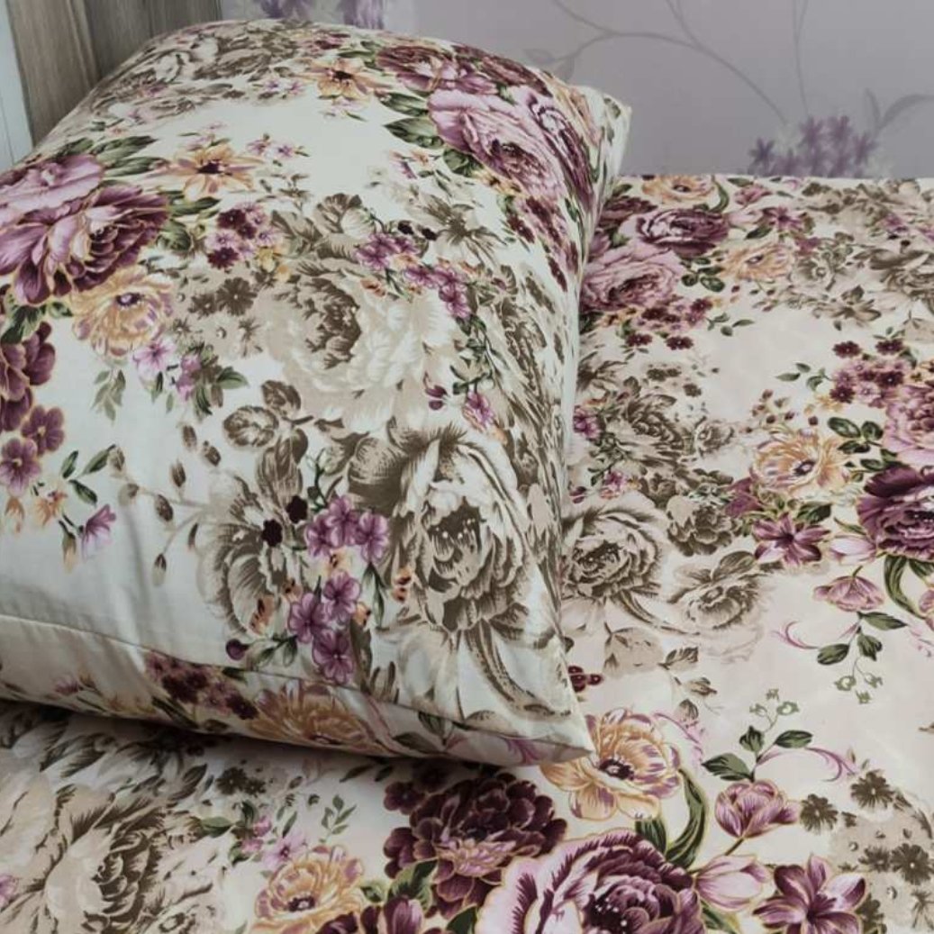 سرویس ملحفه مدل گل یک نفره 2تکه