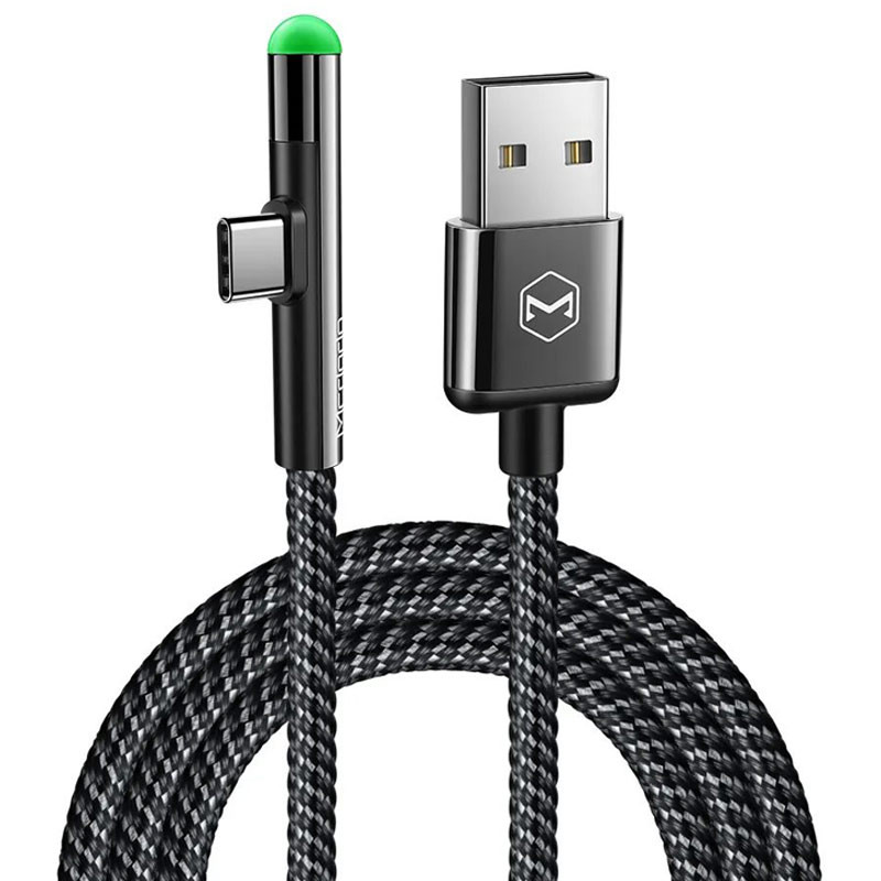 کابل فست شارژ Type-C مک دودو یک سر L مدل CA-6391 3A QC4.0 طول 2 مترMcdodo CA-6391 3A QC4 Type-C, 2M