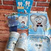 تم دندونی پسر  تم  تولد پسرانه 104 تیکه با ارسال رایگان 