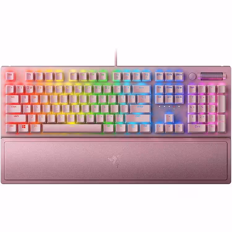 خرید کیبورد گیمینگ Razer BLACKWIDOW V3 Quartz با بهترین قیمت