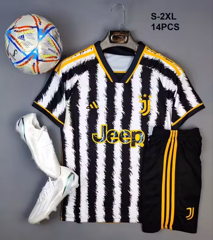 کیت اول یوونتوس فصل 2024-2023 (پیراهن شورت) ورژن هواداری