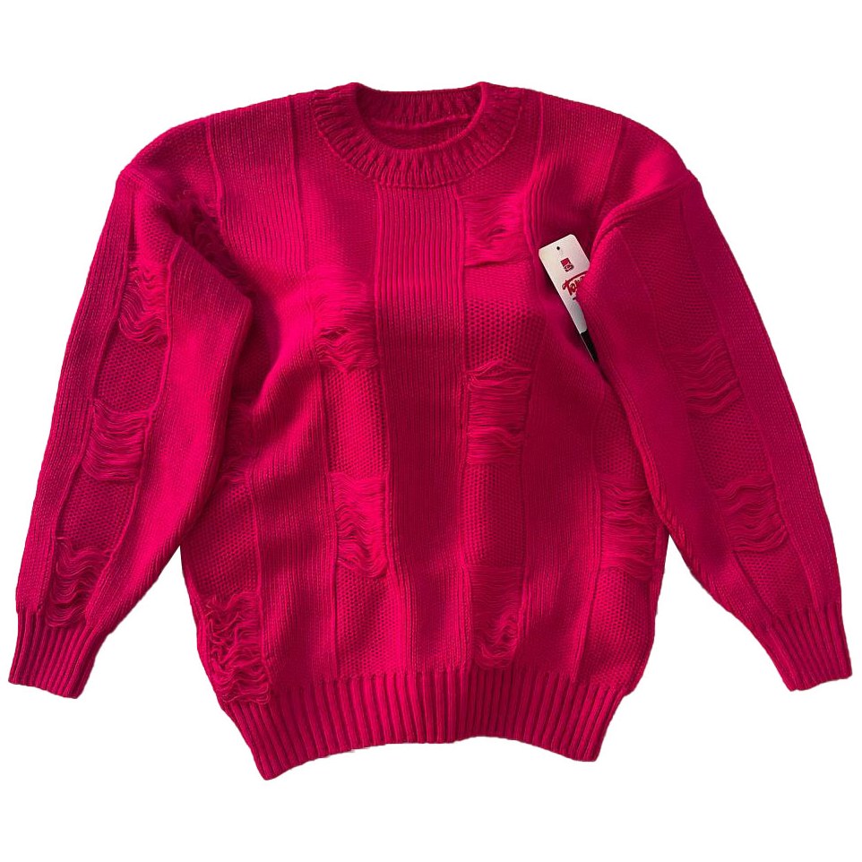 بلوز بافت فری سایز زاپ دار زنانه مدل 102005