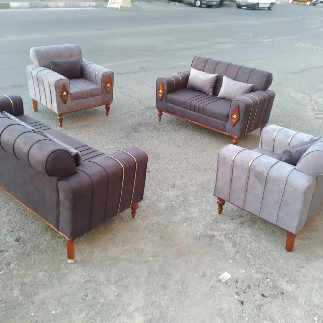 مبل نیو رودی اسکارلت پایه خراطی شده با متریال عالی