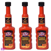 اکتان بوستر و تمیز کننده سیستم سوخت اس تی پی مدل Power Boost حجم 200 میلی لیتر بسته 3 عددی