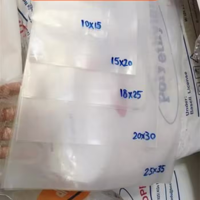 نایلون ضخیم بسته 25 کیلویی سایز 15 در 20  ارسال بصورت پس کرایه