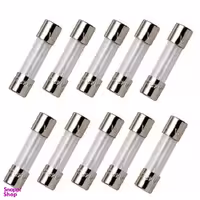 فیوز شیشه‌ ای 5 آمپر بسته 10 عددی