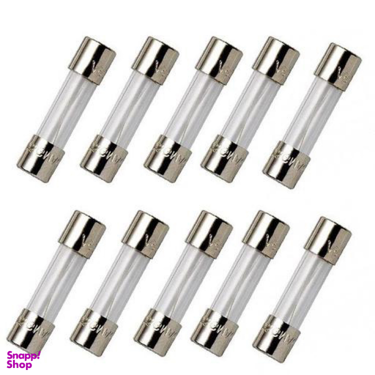 فیوز شیشه ای 5 آمپر بسته 10 عددی