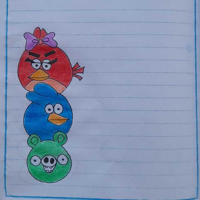 دفتر مشق دخترانه و پسرانه