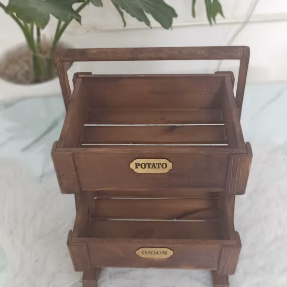 استند سیب زمینی وپیاز چوبی 