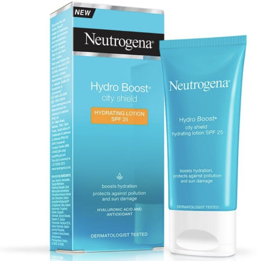 کرم ضد آفتاب و آبرسان هیدرا بوست سیتی شیلد SPF 25 نوتروژنیا 120 میلی لیتر