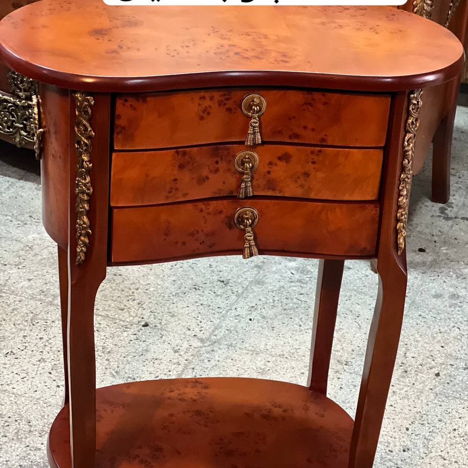 میز تلفن 3 کشو مازول برنزی (باربری و پسکرایه)